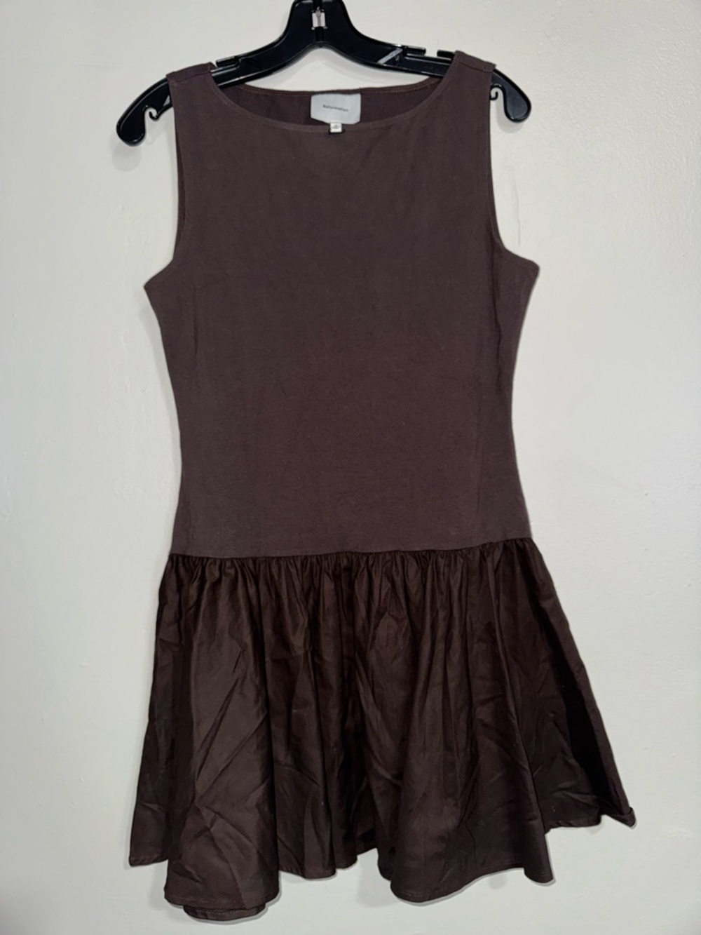 Reformation Chocolate Brown Sleeveless Mini Dress